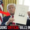 BREAKING: President Trump URGENTLY Signs Bills into Law Saving Money for Americans!