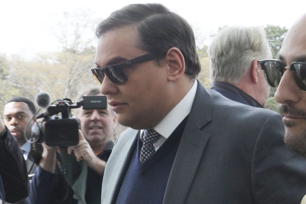 Politics: george santos should keep his head up — nearly