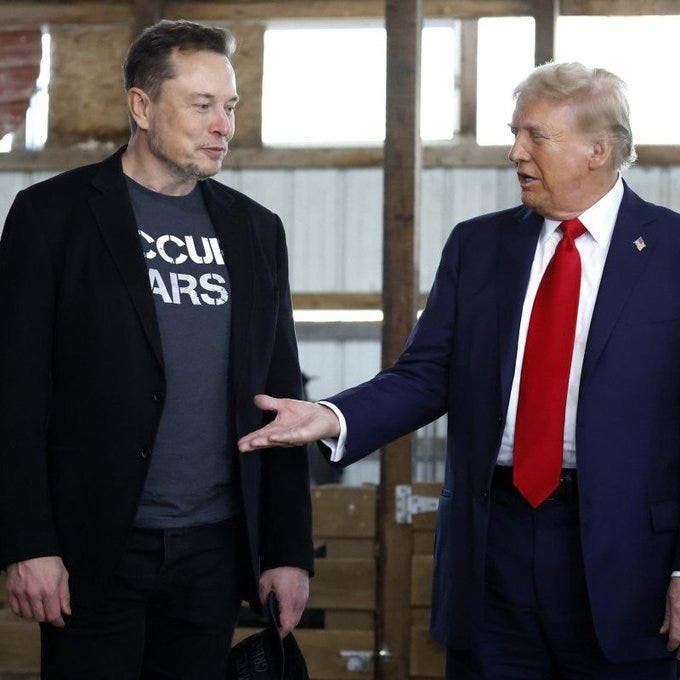 Politics: musk divorces the don? how come the bromance is