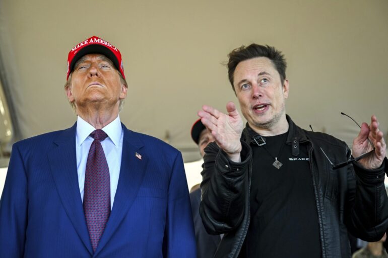 Politics: trump announces press conference with elon musk