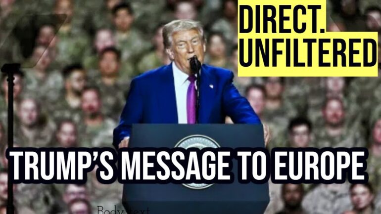Trump's CHILLING Message to Europe at EXPLOSIVE Speech to US Troops in Qatar!