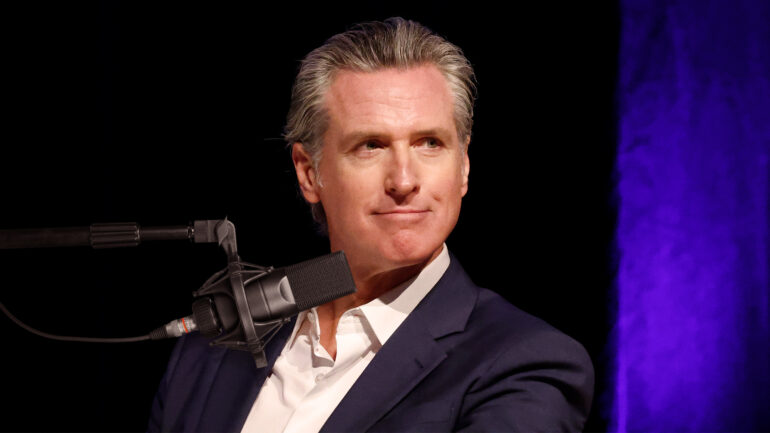 Satire news: gavin newsom sits down for podcast with serial