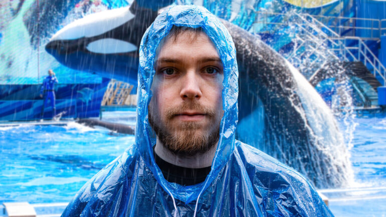 Satire news: man gets best ideas in splash zone