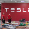Satire news: tesla employees scramble to make office look like