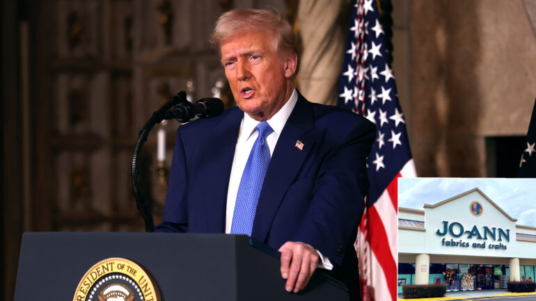 Satire news: trump vows to reopen joann fabrics as prison