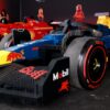 A large Lego F1 Red Bull car