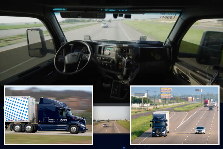 Science & tech: aurora driverless trucks have logged 1,200 miles
