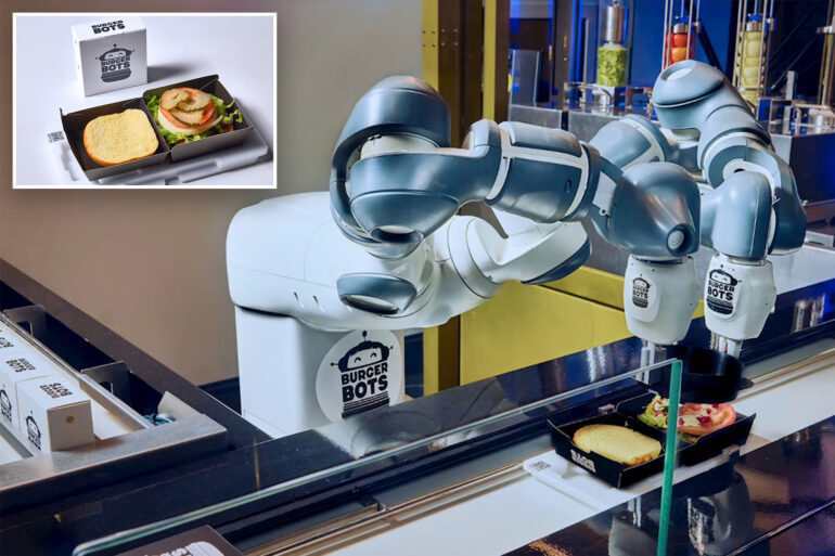 Science & tech: california burger joint brings robots onto the