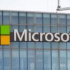 This photograph shows a view of Microsoft's logo on the company's French headquarters in Issy-les-Moulineaux on the outskirts of Paris on January 6, 2025. (Photo by Martin LELIEVRE / AFP) (Photo by MARTIN LELIEVRE/AFP via Getty Images)