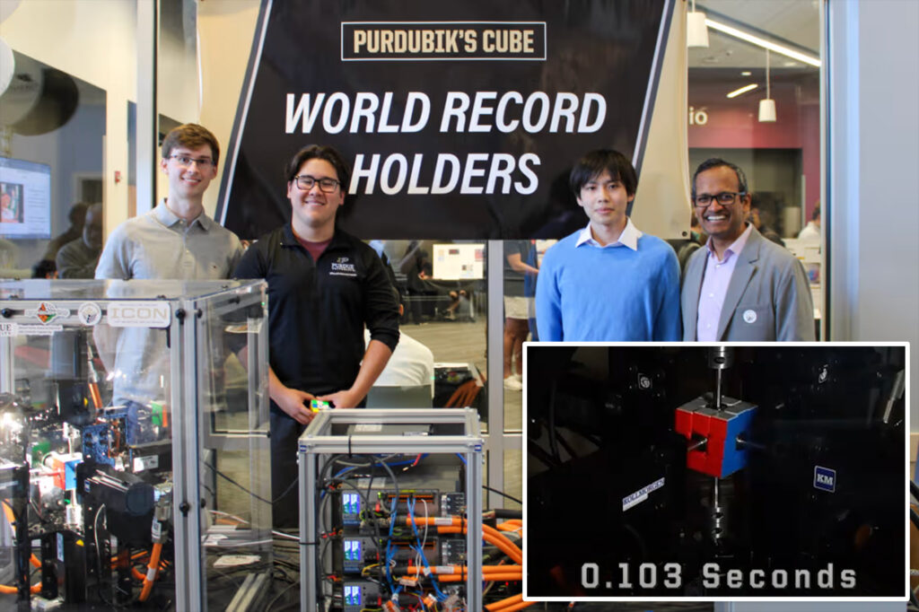 Science & tech: purdue university students create robot that breaks