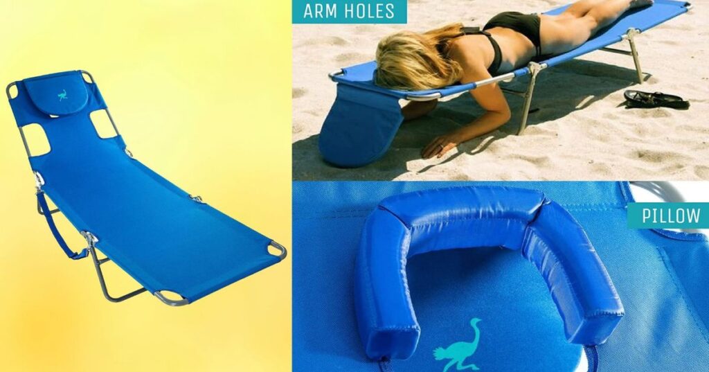 Travel & lifestyle: the ostrich beach lounge chair is a