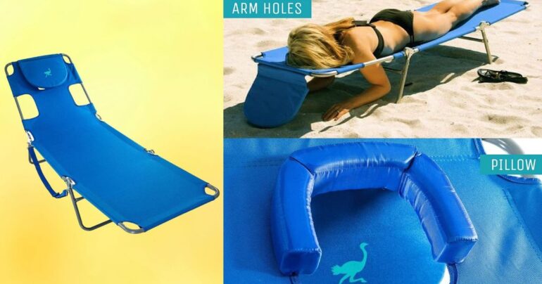 Travel & lifestyle: the ostrich beach lounge chair is a