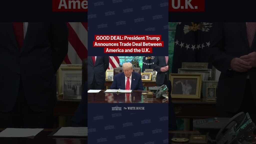 🚨 A GOOD DEAL: Trump announces the first breakthrough trade deal between America and the U.K.