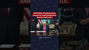 🚨 A GOOD DEAL: Trump announces the first breakthrough trade deal between America and the U.K.