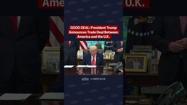 🚨 A GOOD DEAL: Trump announces the first breakthrough trade deal between America and the U.K.