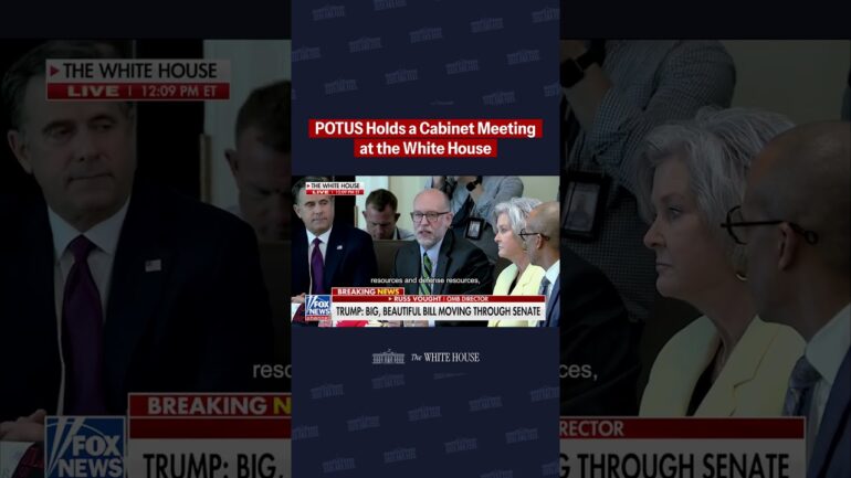 POTUS: "The biggest thing we're working on, maybe bigger than tariffs...one Big Beautiful Bill."