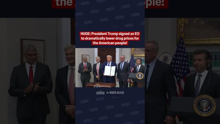 POTUS signed an EO which will deliver dramatically lower drug prices for the American people.