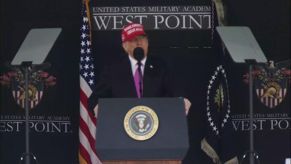President Trump Addresses the Army Academy’s Class of 2025