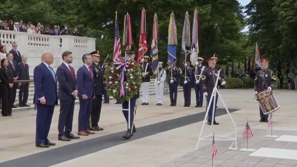 President Trump Participates in a Memorial Day Tribute at Arlington National Cemetery