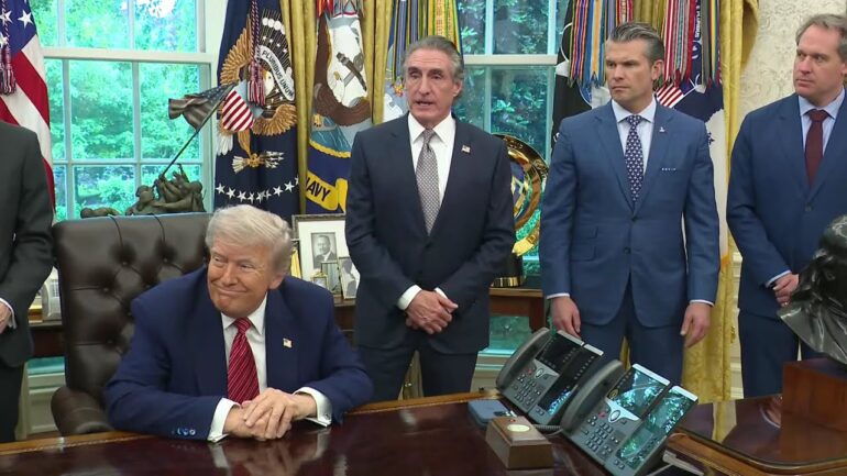 President Trump Signs Executive Orders in the Oval Office,  May 23, 2025