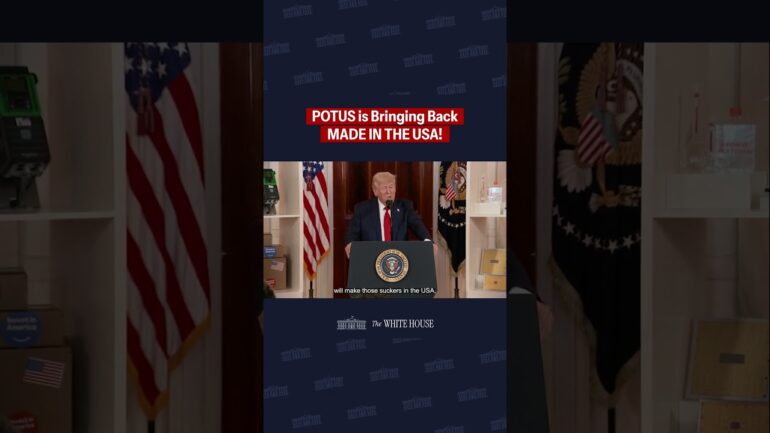 President Trump is bringing back MADE IN AMERICA! 🇺🇸