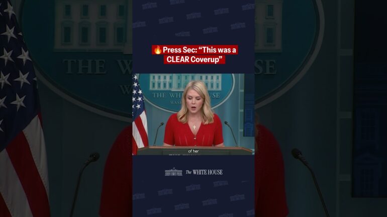 Press Sec: "This was a CLEAR coverup."