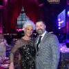 Anne Burrell and her husband.