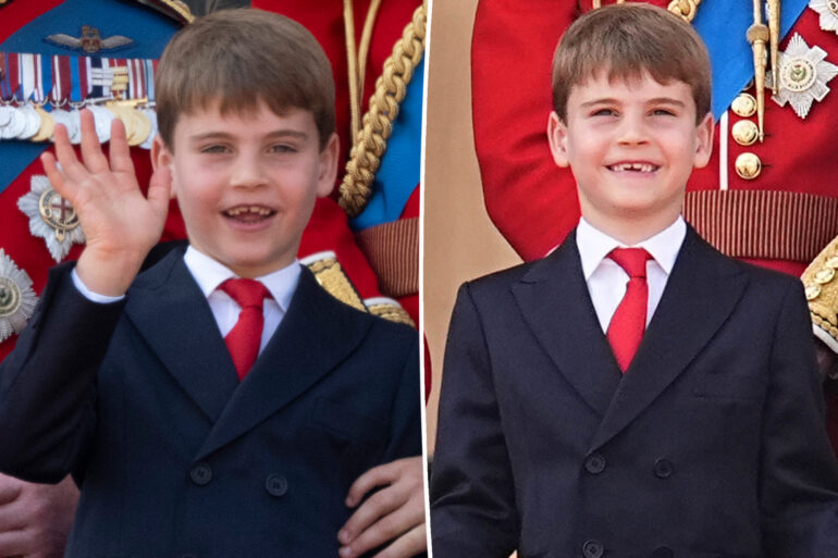 Gossip & rumors: prince louis charms crowd from balcony at