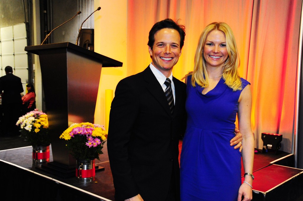 Scott and Kelley Wolf at a fundraiser for the Utah Food Bank and Feeding America.