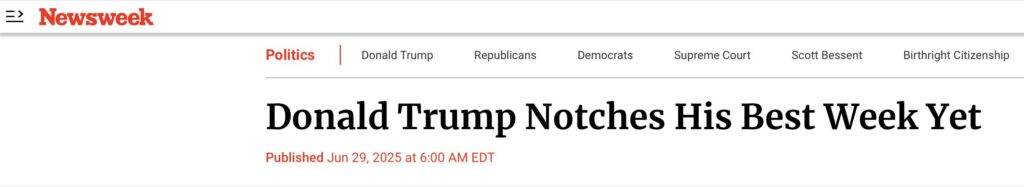 “Donald Trump Notches His Best Week Yet!” * 100PercentFedUp.com * by Noah