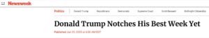 “Donald Trump Notches His Best Week Yet!” * 100PercentFedUp.com * by Noah