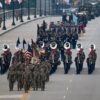 Politics: army's 250th anniversary parade was a celebration of america