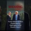 #BREAKING: President Trump Heads Back to Washington as he is NEEDED in the Situation Room! #Iran