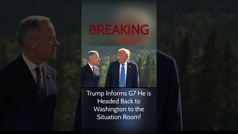 #BREAKING: President Trump Heads Back to Washington as he is NEEDED in the Situation Room! #Iran