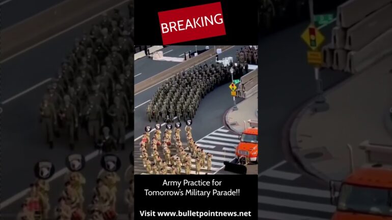 #BREAKING: The US Army is Practicing in DC for Tomorrow’s Military Parade! #militaryparade #DC #army