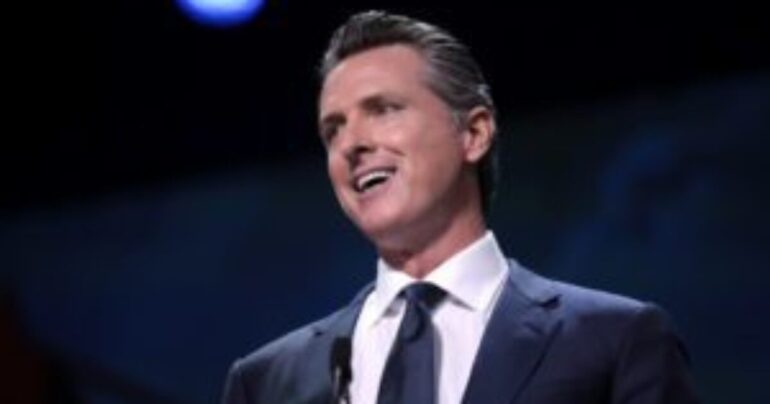 Politics: gavin newsom suing fox news