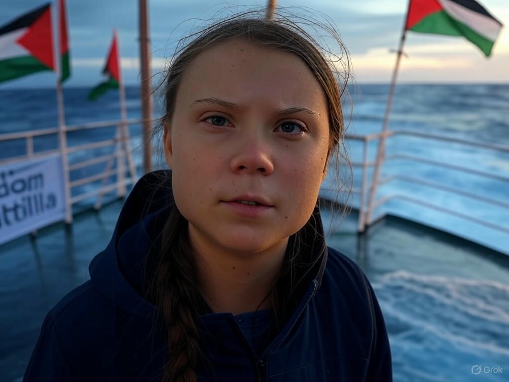 Politics: greta thunberg joins controversial gaza flotilla—details msm won't reveal