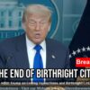 TRUMP DROPS BOMBSHELL: No More Birthright Citizenship & Courts Can’t Intervene!