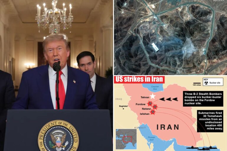 Politics: us hit iran's nukes hard— but the cheering is