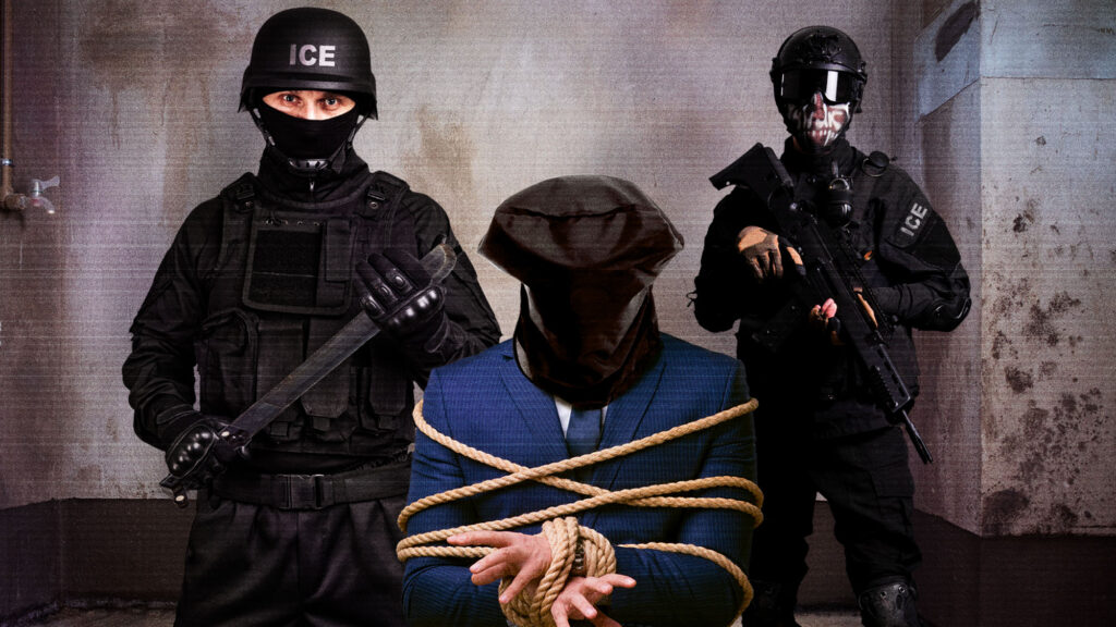Satire news: ice releases gavin newsom beheading video