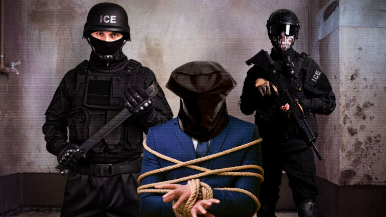 Satire news: ice releases gavin newsom beheading video