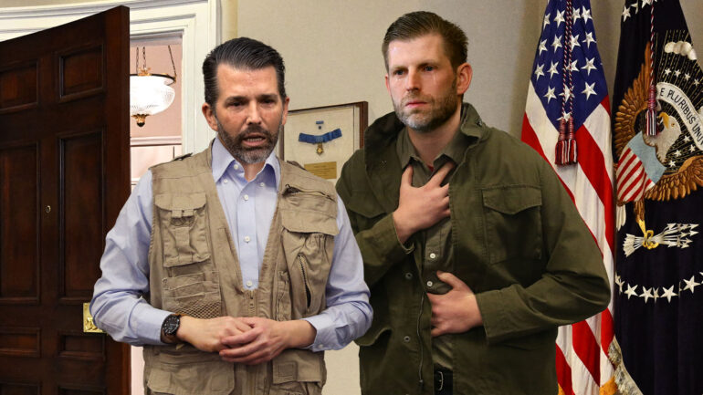 Satire news: weeping trump boys told ‘uncle elon’ blown up