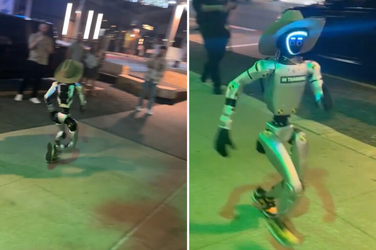 Science & tech: cowboy hat wearing robot dubbed 'jake the rizzbot'