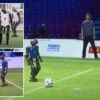 Science & tech: humanoid robots compete in 3 on 3 soccer game