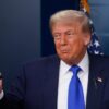 President Donald Trump speaks during a press conference in the James Brady Briefing Room at the White House, on June 27,2025 in Washington D.C.,