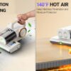 This powerful mattress vac uses heat and vibration and to suck up dead skin and more.