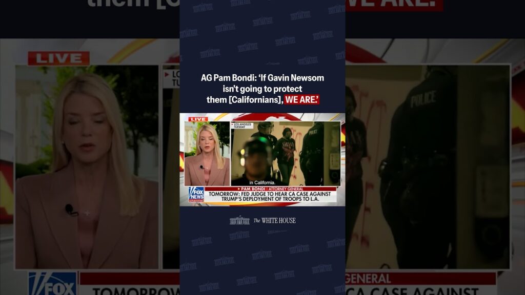 AG Pam Bondi: "If Gavin Newsom isn't going to protect them [Californians], we are."