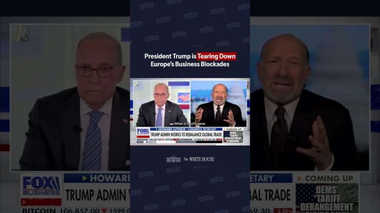 Commerce Secretary Lutnick discusses trade on Fox Business.