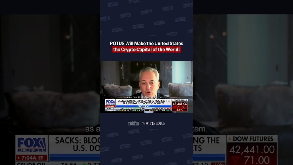 Crypto Czar David Sacks: "POTUS declared that he wanted to make the U.S. the crypto capital..."