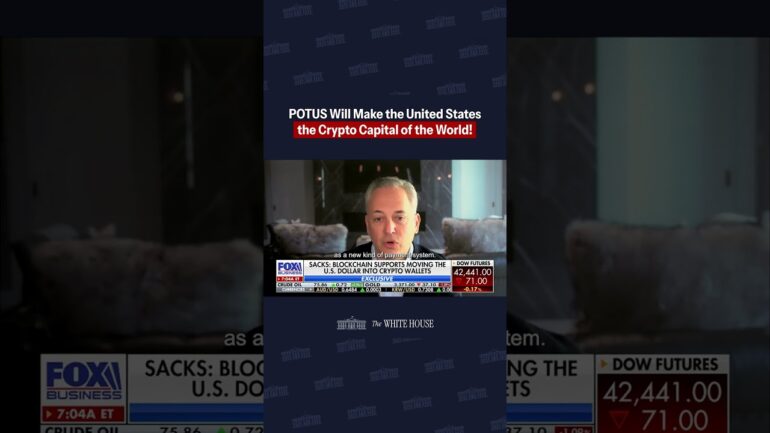 Crypto Czar David Sacks: "POTUS declared that he wanted to make the U.S. the crypto capital..."